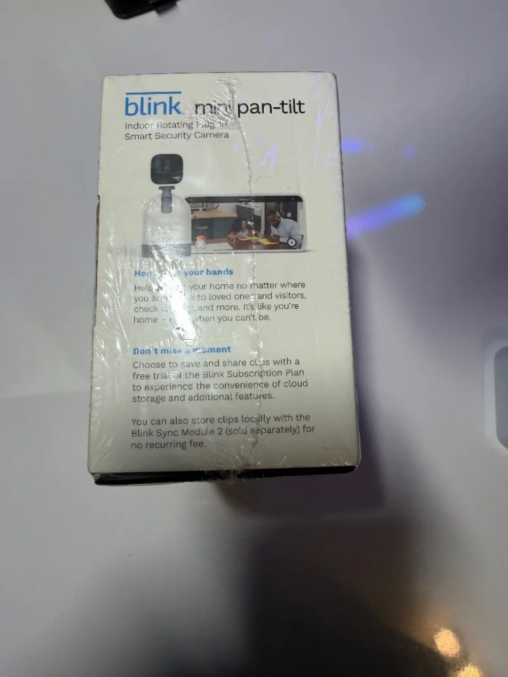 Blink Mini Pan-Tilt Camera (new) and Sync Module (used)